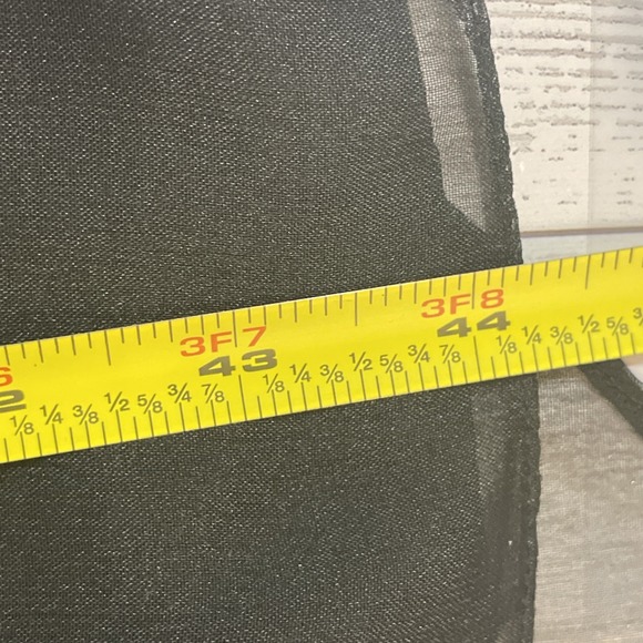 Adrianna Papell Black Layered Ruffle Zip Back Maxi Skirt NWT Women's Size 10 - Picture 15 of 15